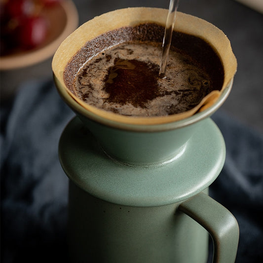 Ceramic Coffee Filter Cup With Milk Mug