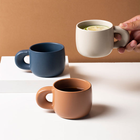 Thick Handle Simple Mug
