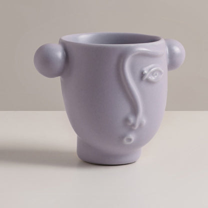 Abstract Porcelain Face Mug