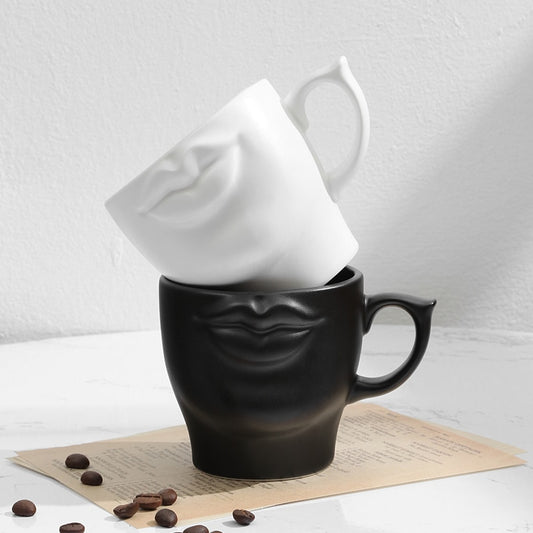 Ceramic Coffee Mug 'Lips'