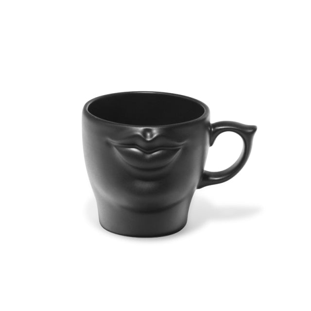 Ceramic Coffee Mug 'Lips'